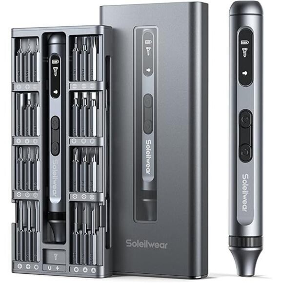 Mini Electric Screwdriver,52 in 1 Electric Screwdriver Kit with 48 Magnetic Bits - Picture 7 of 7